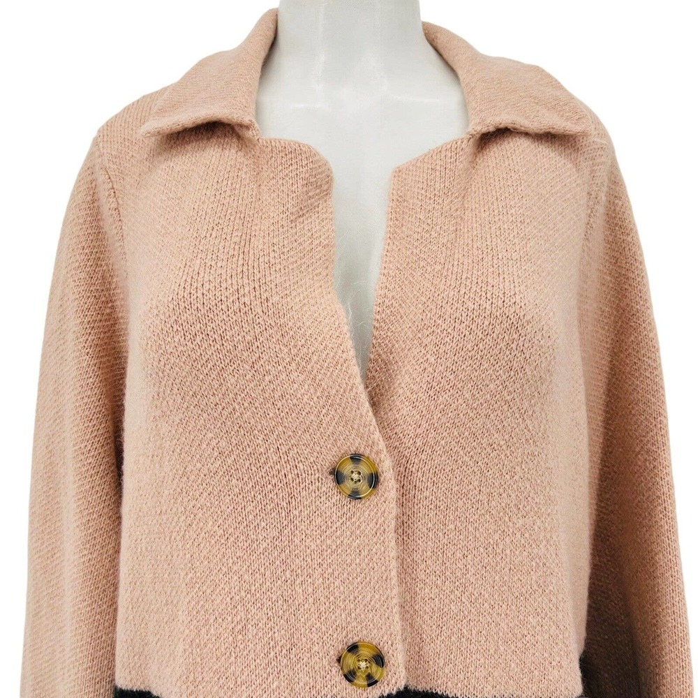 Torrid Women's Button Closure Pockets Long Black/Pink Sweater Size 2X - Picture 5 of 12